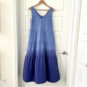 Marine Layer Corrine Sleeveless Double Cloth Maxi Dress Sz S